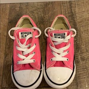 Pink converse sneakers